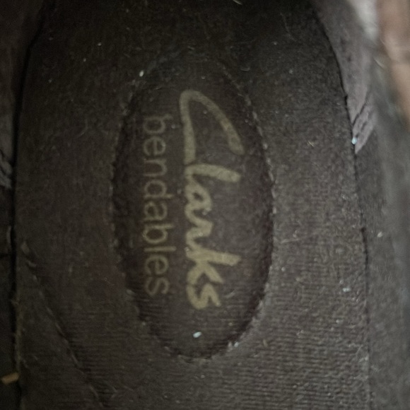 Clarks brown leather booties / shoes - Picture 3 of 4